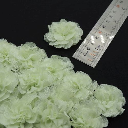 مشکی گل پارچه‌ای برجسته رز توری کوچک خرید و قیمت رنگ12