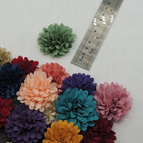 گل پارچه‌ای برجسته داوودی رنگ جدید