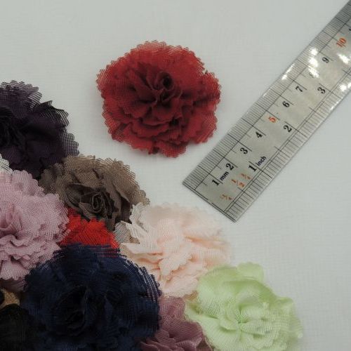 قرمز گل پارچه‌ای برجسته هلالی کتنی رز خرید و قیمت رنگ16