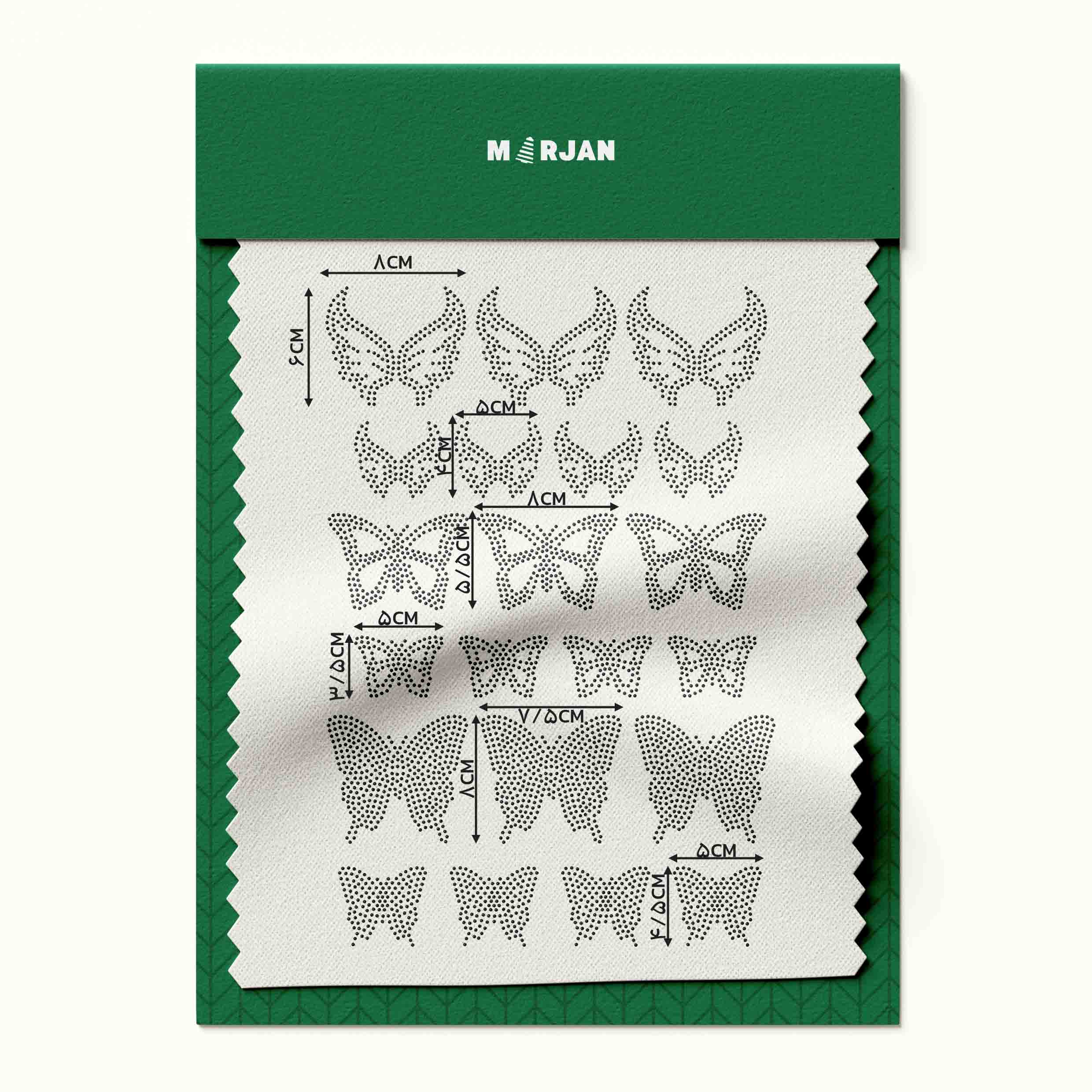 نگین حرارتی پروانه مشکی