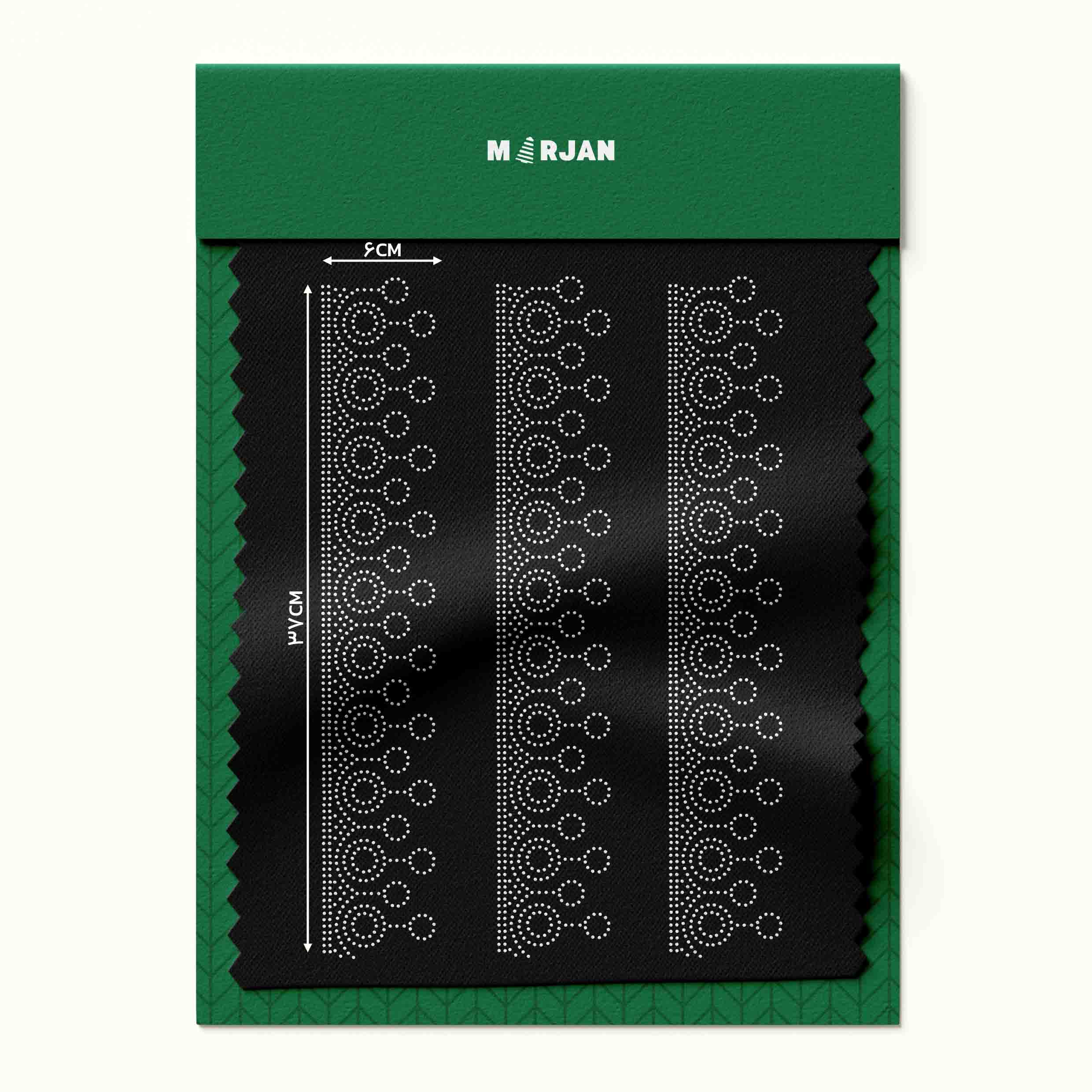 تصویر نگین حرارتی دایره آویز نقره‌ای