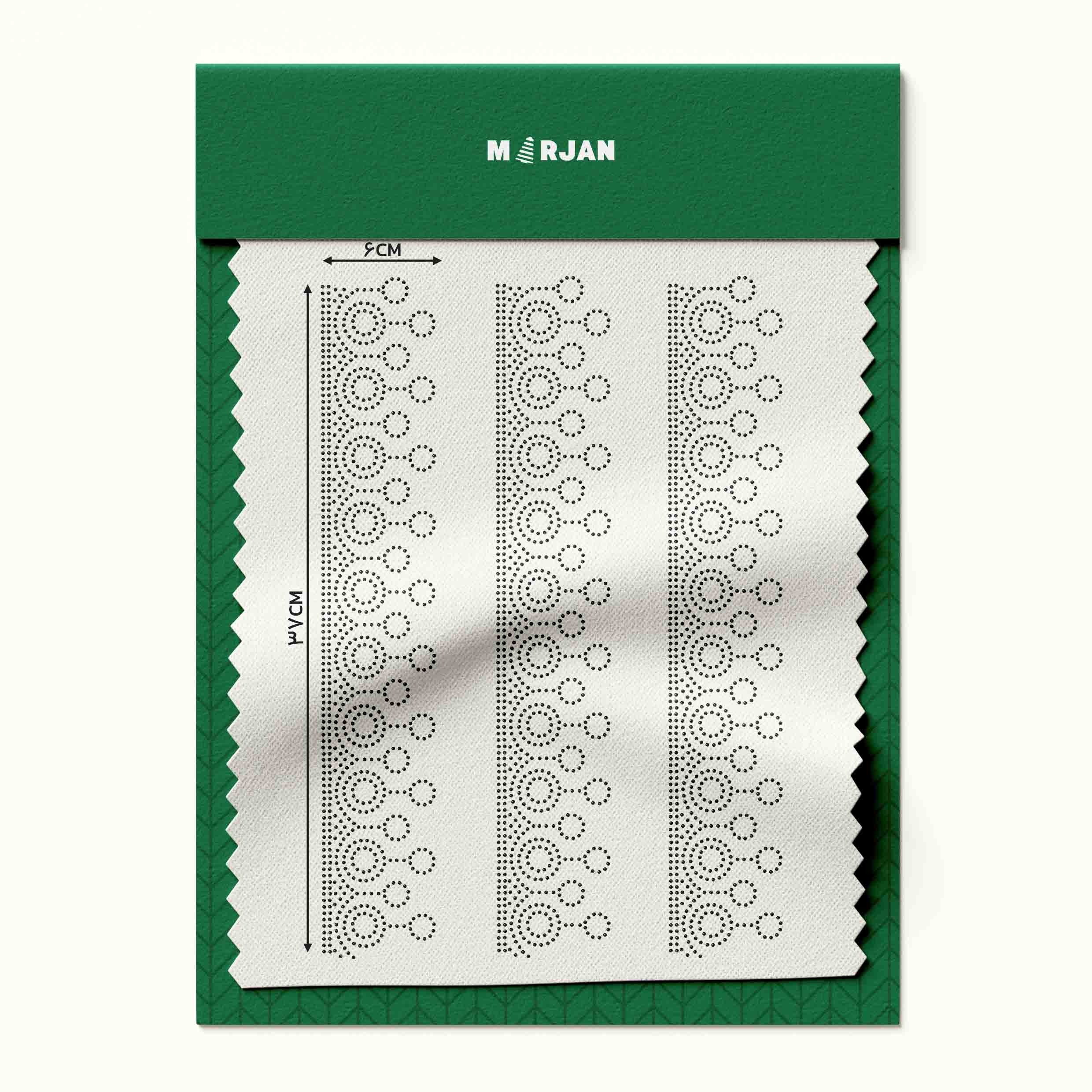 تصویر نگین حرارتی دایره آویز مشکی