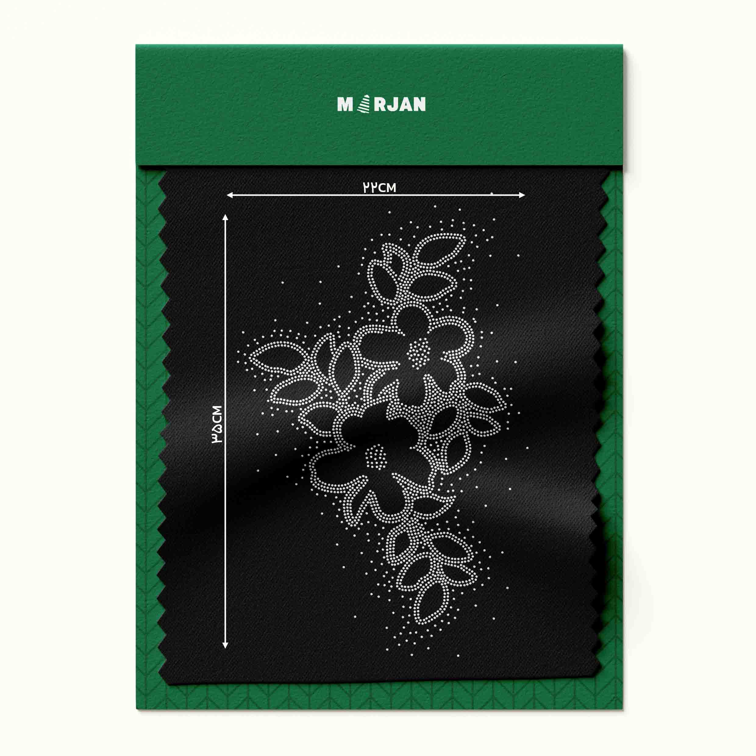 تصویر نگین حرارتی گل یاس نقره‌ای