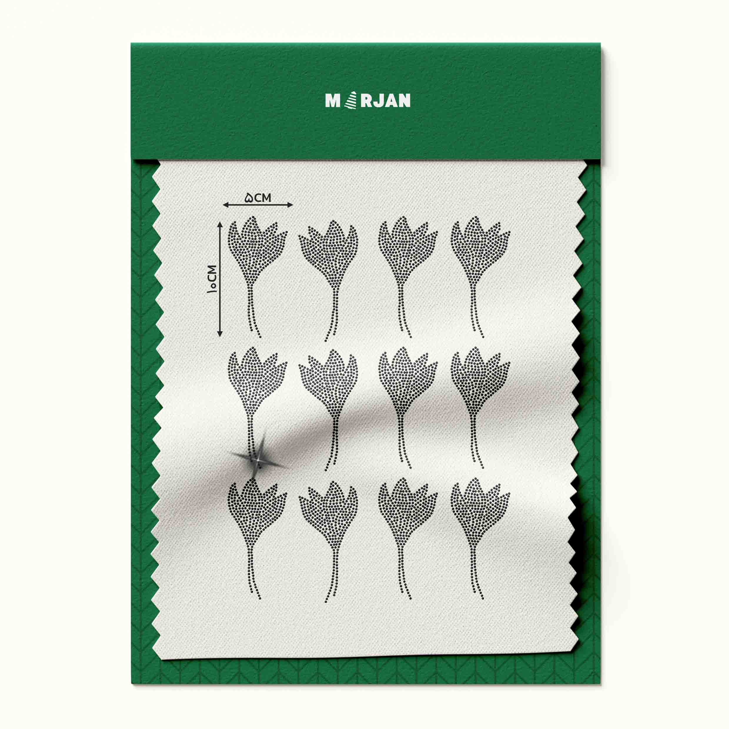 محصولات جدید خرازی مرجان نگین حرارتی طرح لاله مشکی