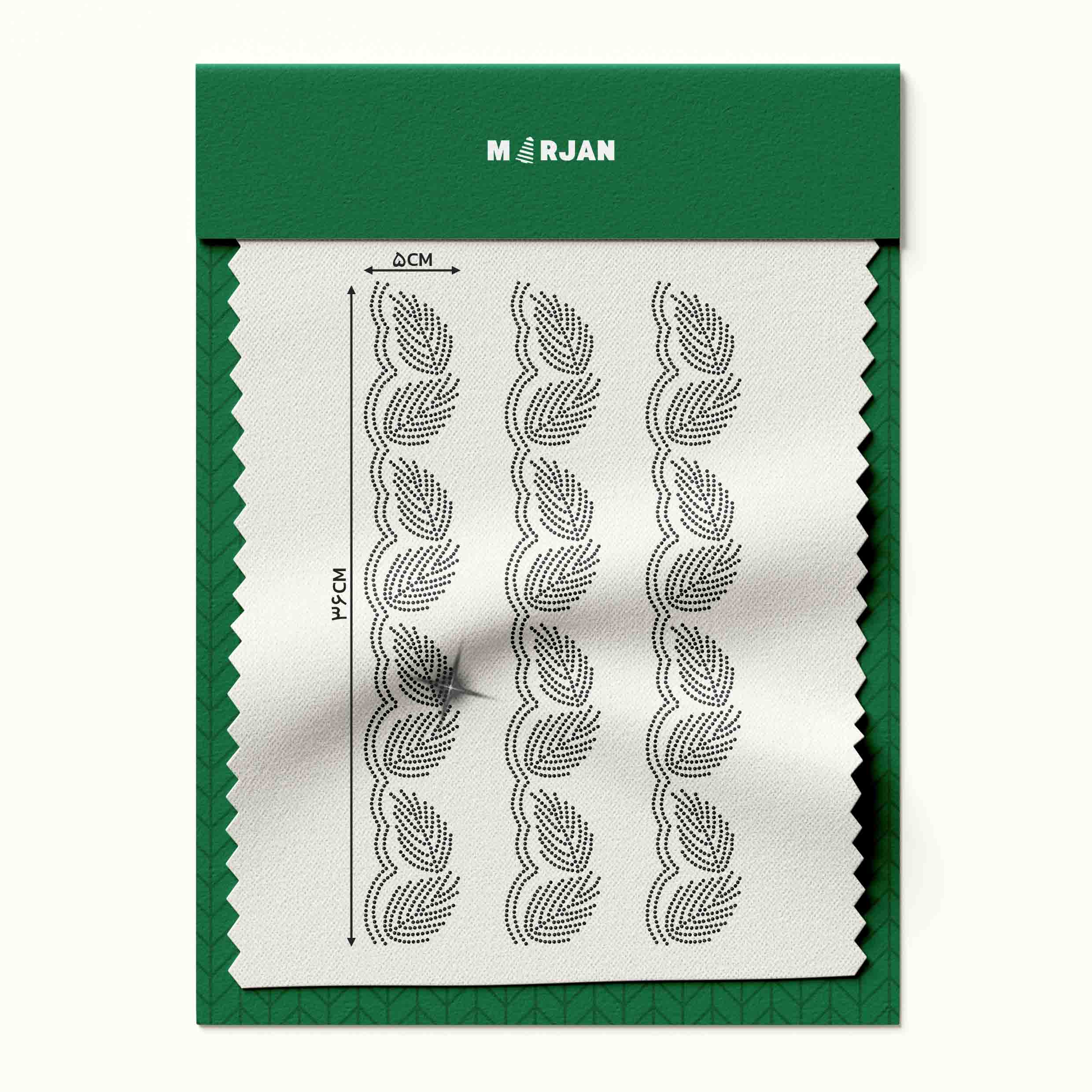 محصولات جدید خرازی مرجان نگین حرارتی برگ هلالی مشکی