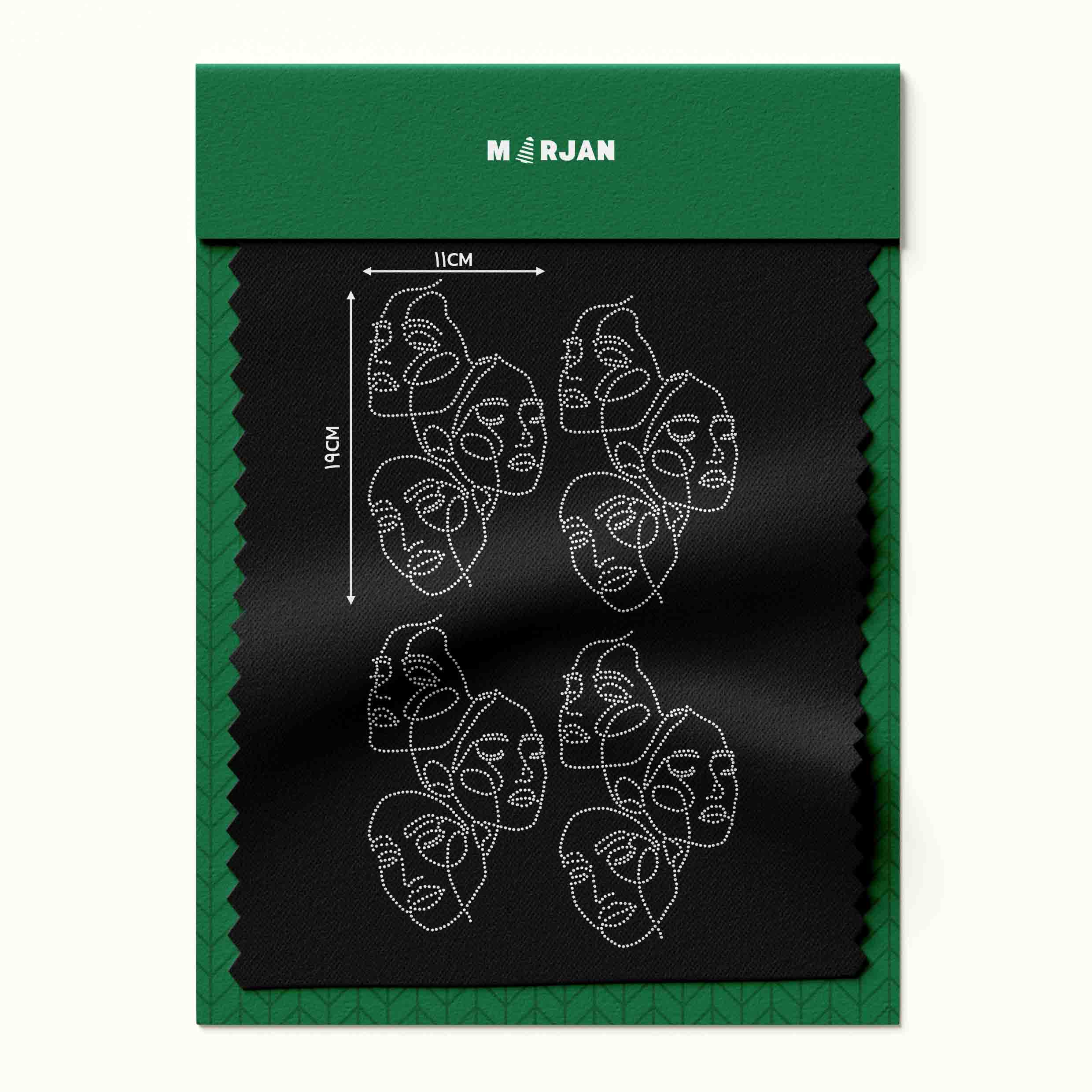 محصولات جدید خرازی مرجان نگین حرارتی طرح چهره نقره‌ای