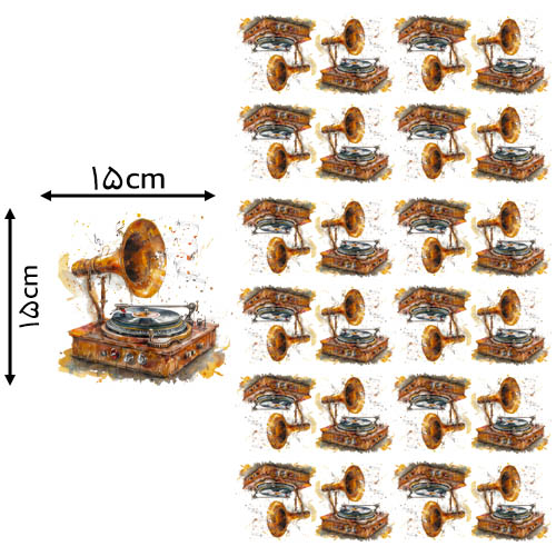 8 * 8 , سانتی‌متر دی تی اف یک متری مدل گرامافون خرید و قیمت رنگ2