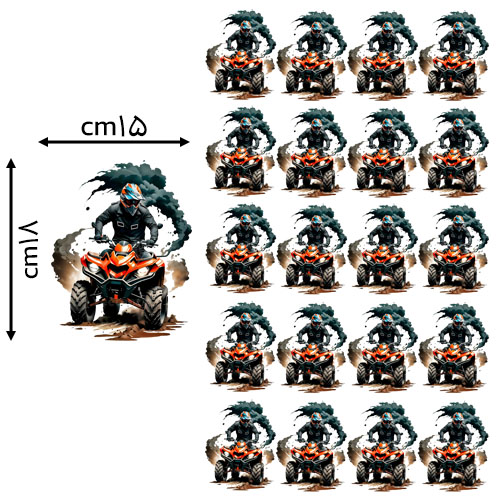 9 * 7 , سانتی‌متر دی تی اف یک متری مدل موتورسوار خرید و قیمت رنگ2