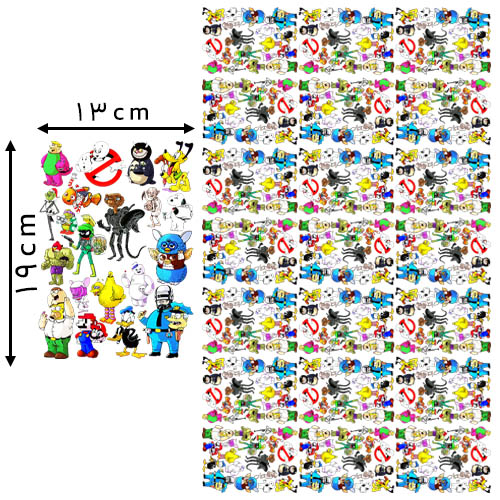 14 * 10 , سانتی‌متر دی تی اف یک متری مدل انیمیشن خرید و قیمت رنگ1