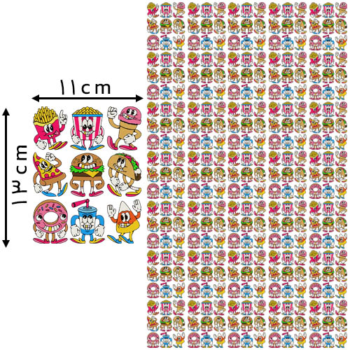 محصولات جدید خرازی مرجان دی تی اف یک متری مدل فست‌فود