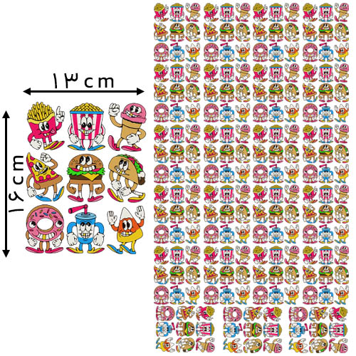 13 * 11 , سانتی‌متر دی تی اف یک متری مدل فست‌فود خرید و قیمت رنگ1