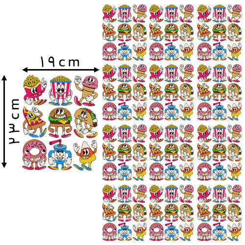 13 * 11 , سانتی‌متر دی تی اف یک متری مدل فست‌فود خرید و قیمت رنگ2