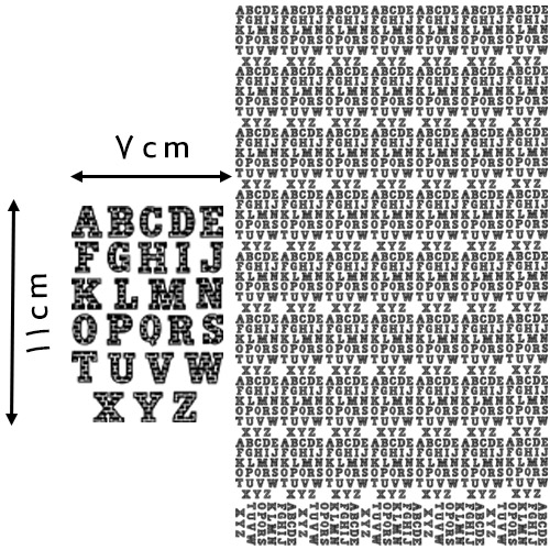 محصولات جدید خرازی مرجان دی تی اف یک متری مدل حروف انگلیسی