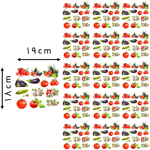 8 * 8 , سانتی‌متر دی تی اف یک متری مدل سبزیجات خرید و قیمت رنگ2