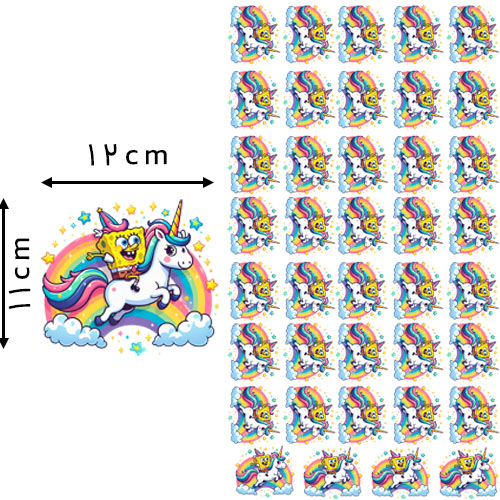 8 * 9 , سانتی‌متر دی تی اف یک متری مدل باب‌اسفنجی خرید و قیمت رنگ1