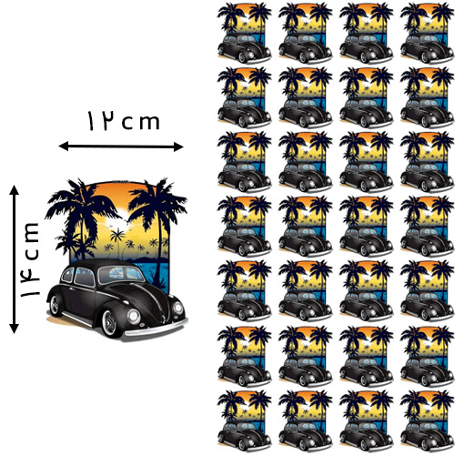 9 * 8 , سانتی‌متر دی تی اف یک متری مدل ماشین کلاسیک خرید و قیمت رنگ1