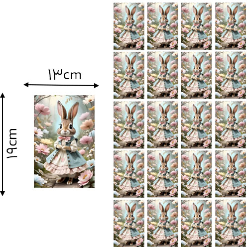 13 * 9 , سانتی‌متر دی تی اف یک متری خرگوش خرید و قیمت رنگ1